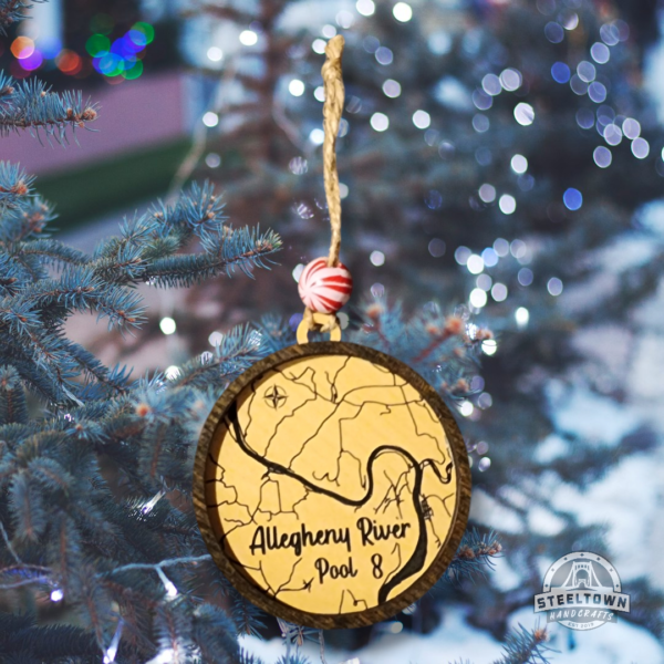 Allegheny River Map Ornaments - Image 5