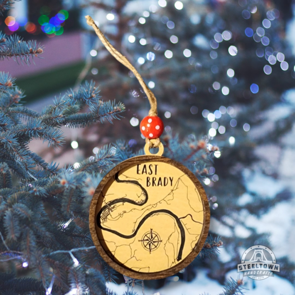 Allegheny River Map Ornaments - Image 4