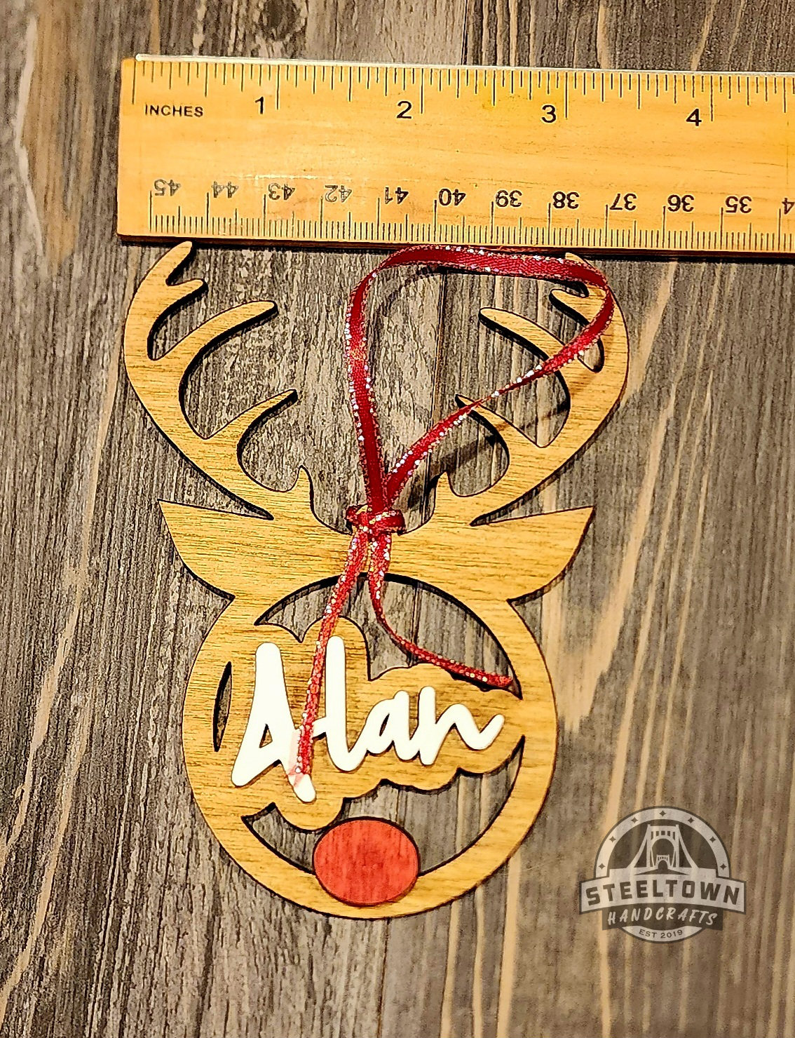 reindeer name ornament