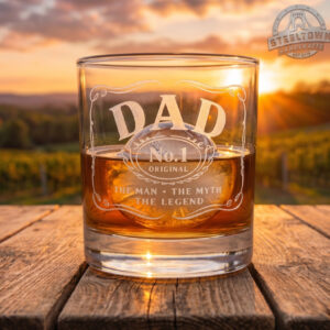 dad rocks glass