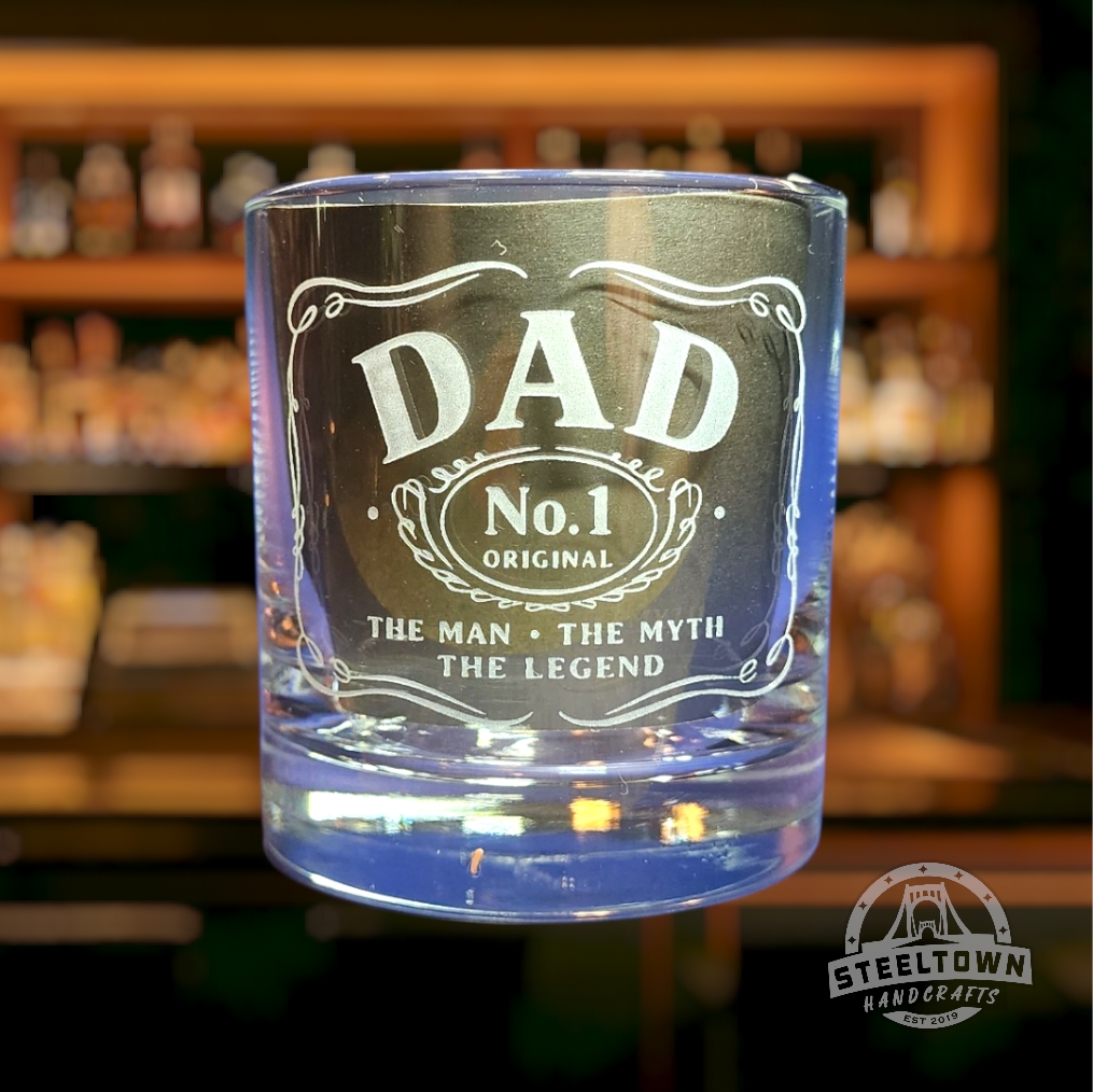 No1 Original Dad 10oz Rocks Glass - Image 2