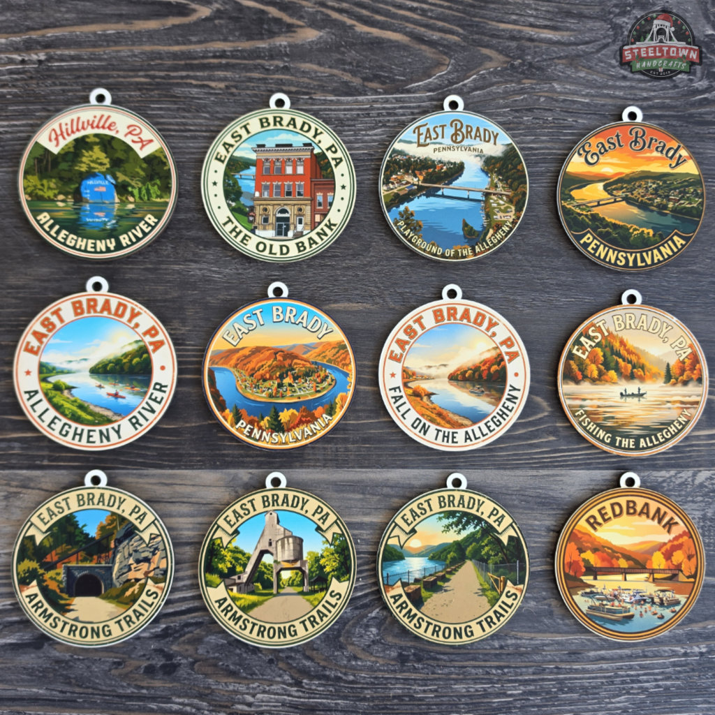 East Brady Vintage Style Ornaments